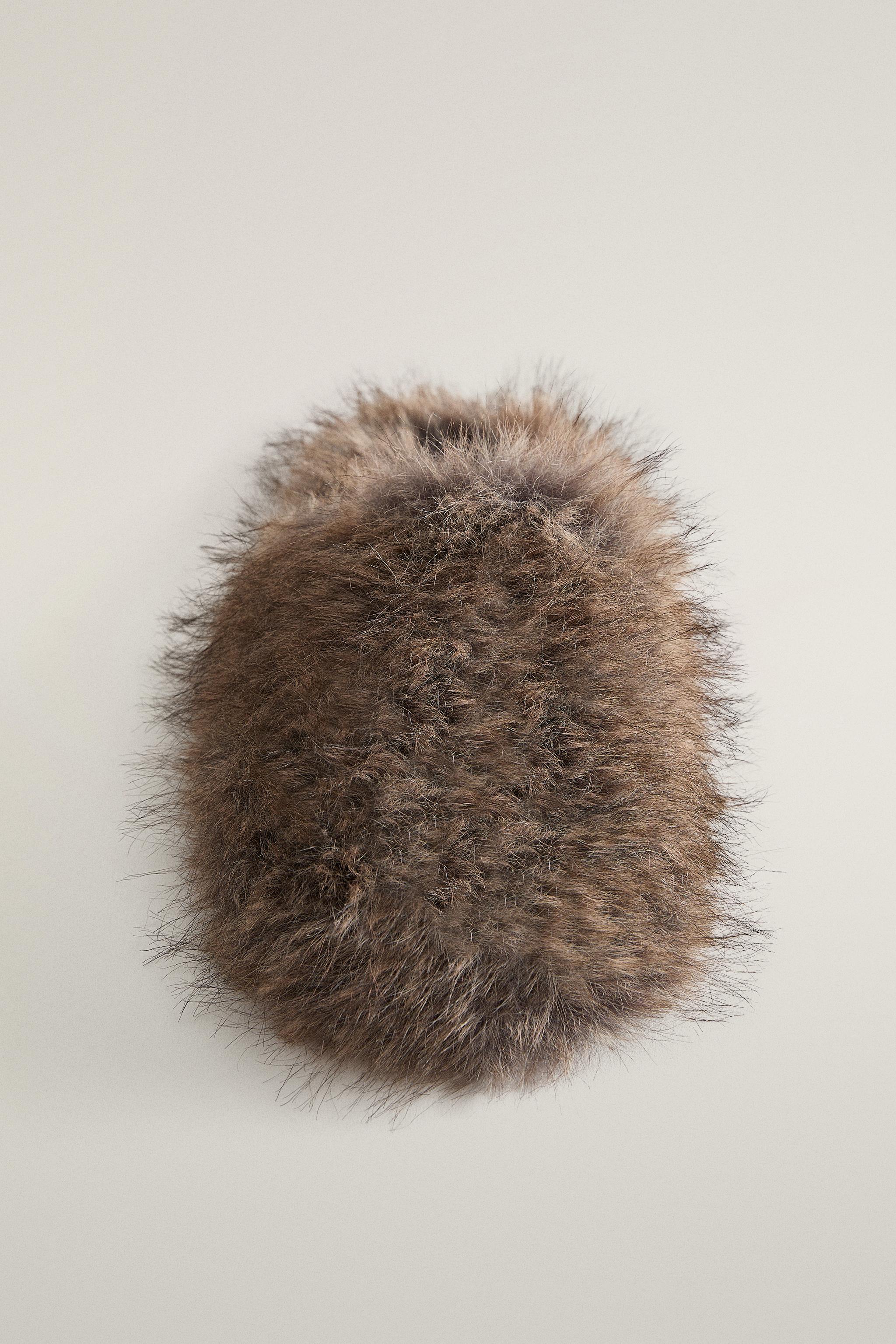 MARLED FAUX FUR SLIPPERS