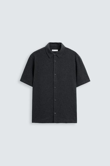 CAMISA ESTRUCTURA - Gris oscuro de Zara