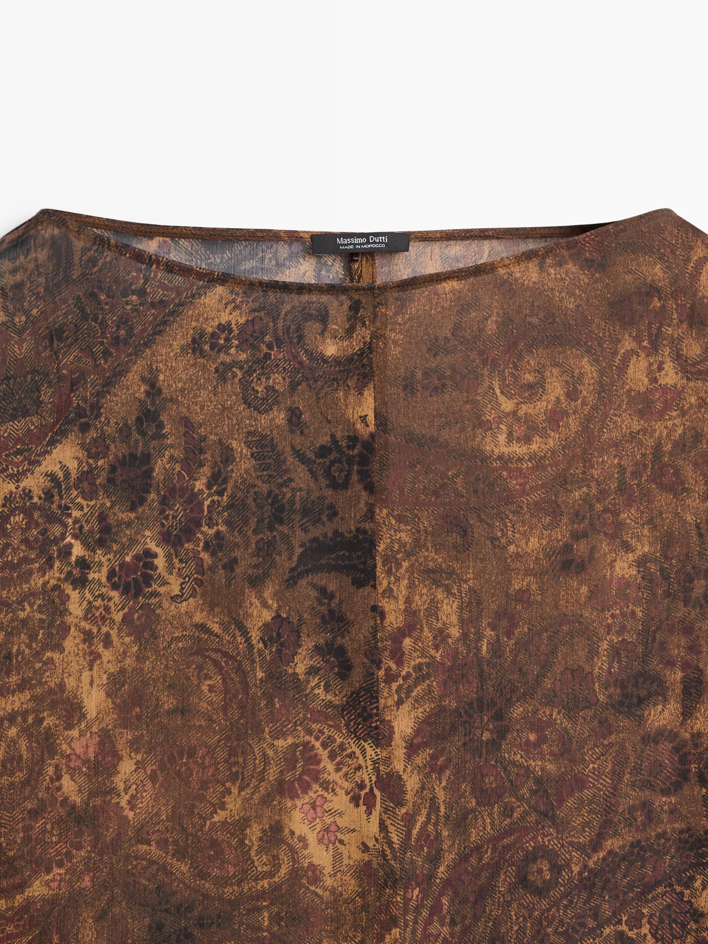 Blouse fluide imprimée