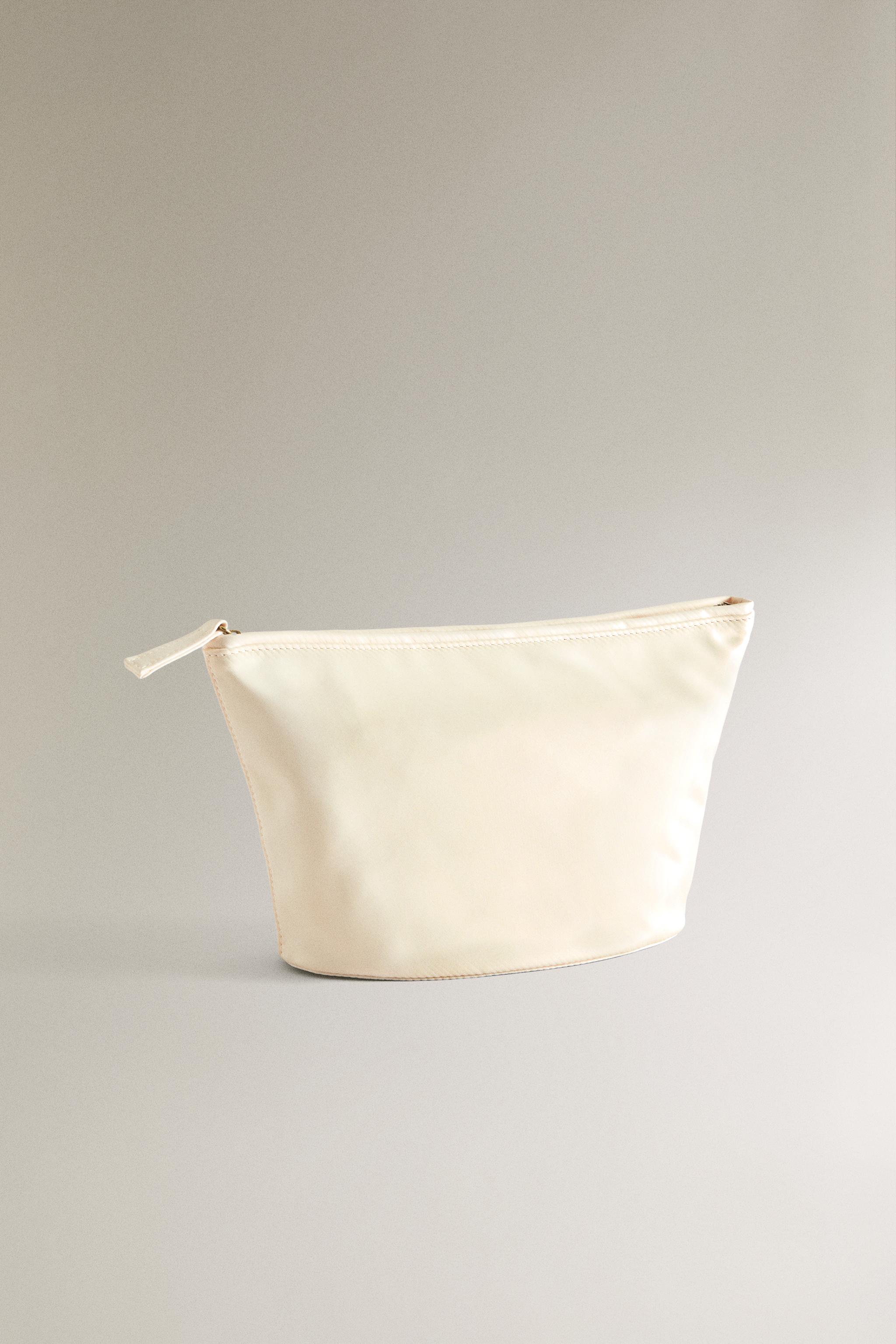 SATEEN MAKEUP BAG — 