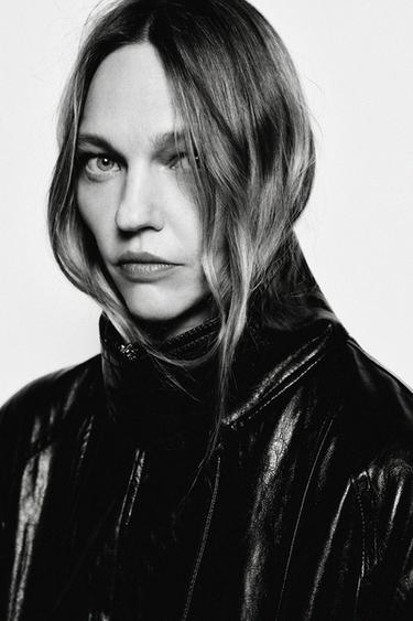 ZW COLLECTION LEATHER EFFECT JACKET - Black by Zara - Image 1