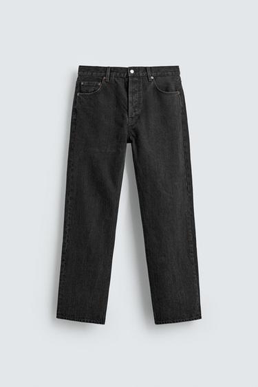 Zara AARON LEVINE X ZARA STRAIGHT FIT JEANS - Charcoal