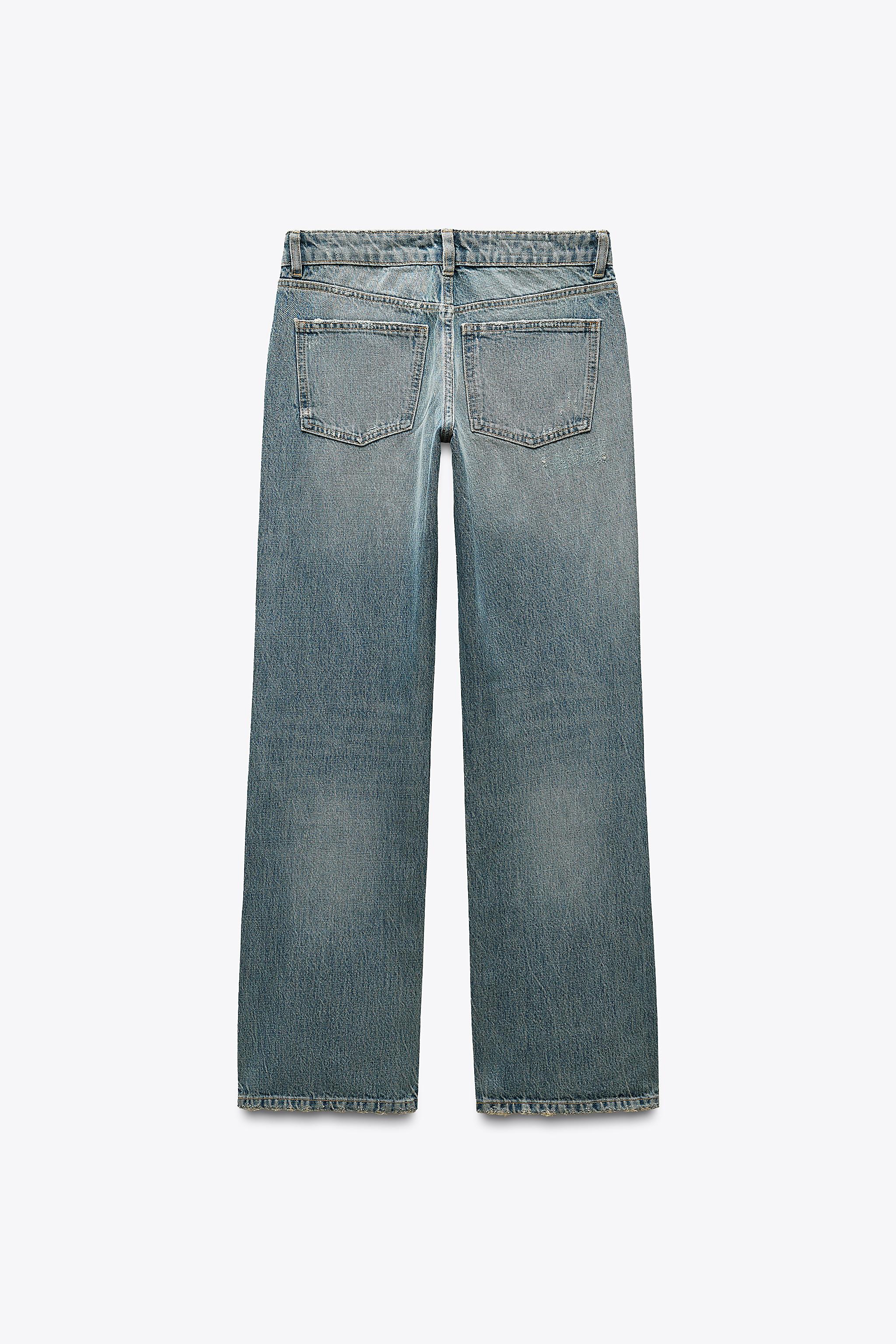ZARA TRF SUPER WIDE LEG LOW RISE デニムパンツ - メルカリ