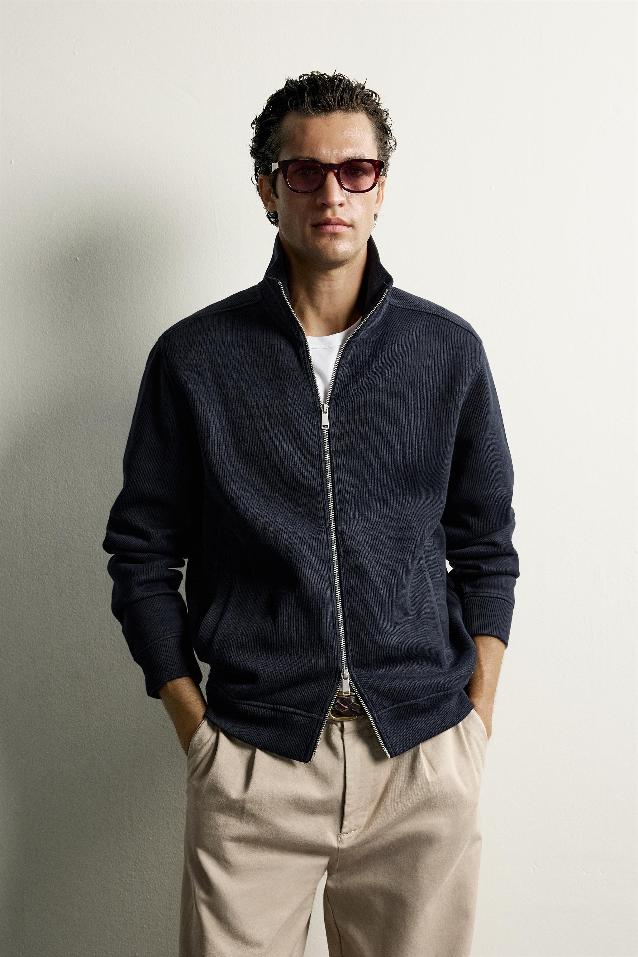 VESTE ZIPPEE REGULAR FIT