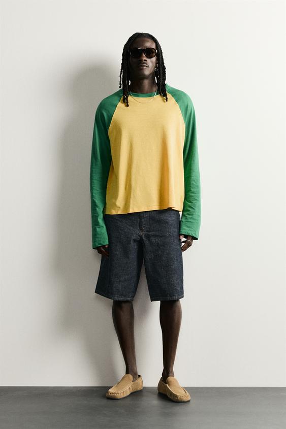 BAGGY FIT DENIM BERMUDA SHORTS - Indigo by Zara - Image 0