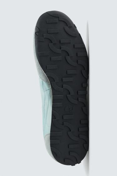 BASKETS EN CUIR - Bleu de Zara - Image 6