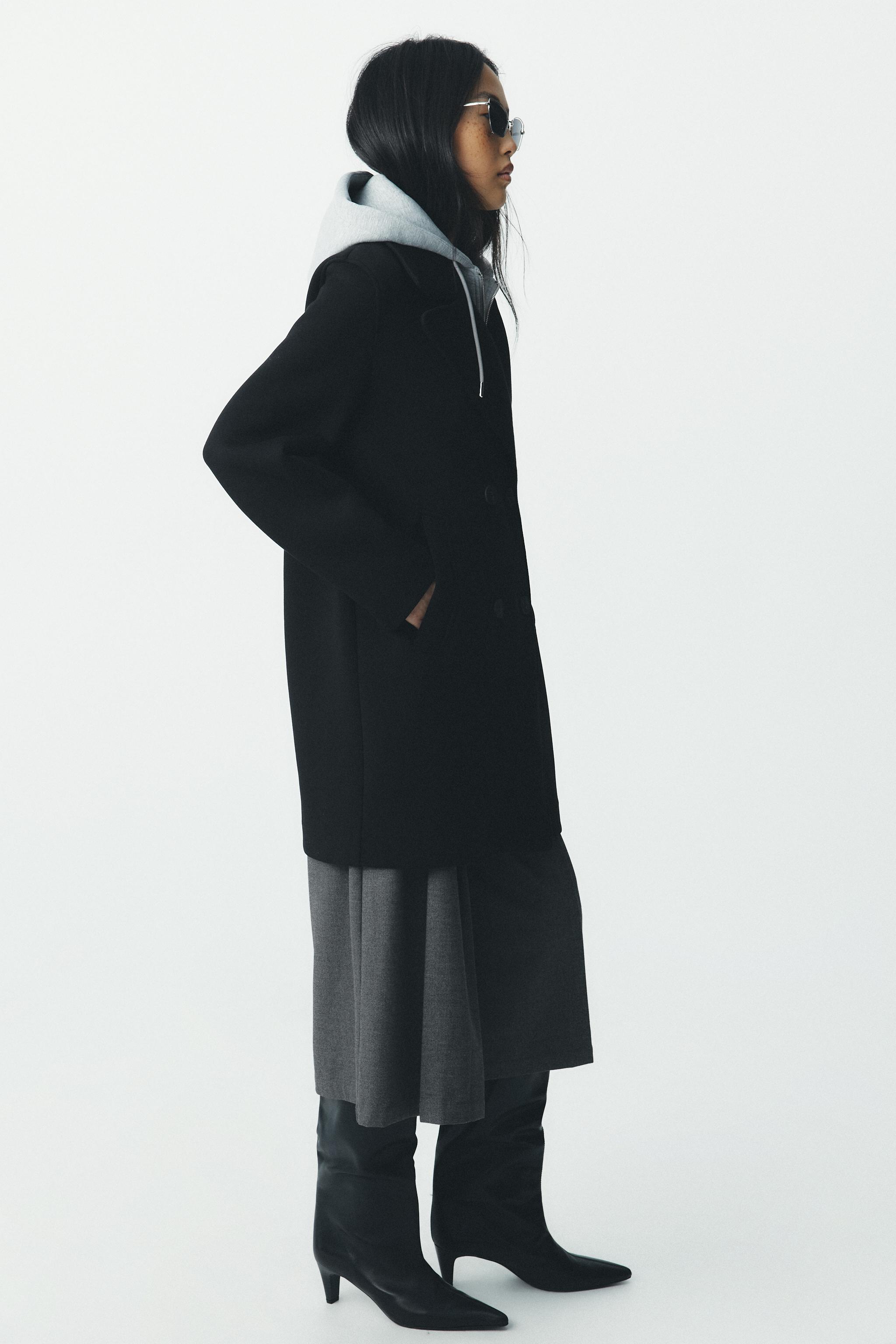 取り外し可能なフード付きコンビコート - ブラック | ZARA Japan / 日本