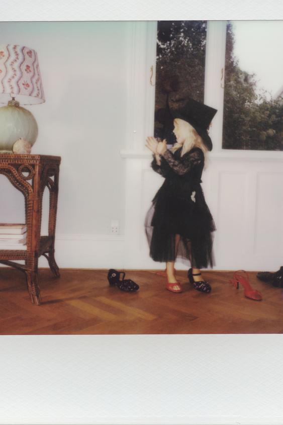 Zara LACE TULLE WITCH COSTUME DRESS - Black - Image 0