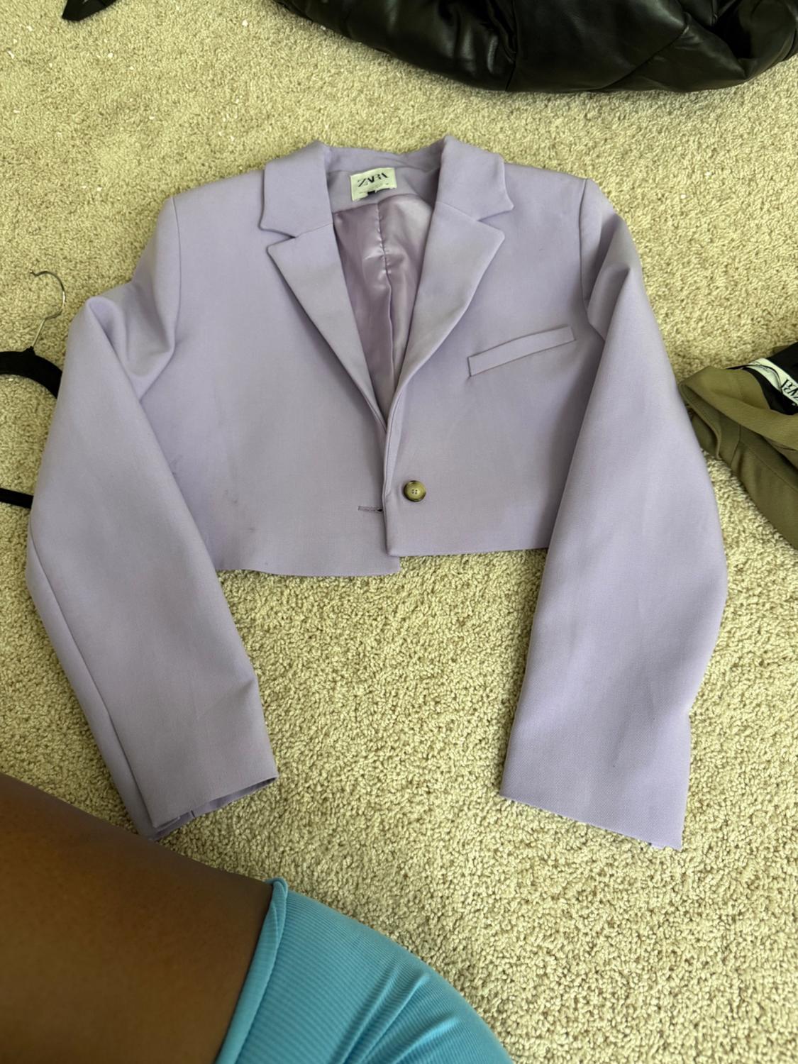 CROPPED BUTTONED BLAZER