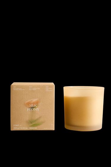 (350 G) SILK PEONY SCENTED CANDLE - Rosa palo de Zara - Imagen 0