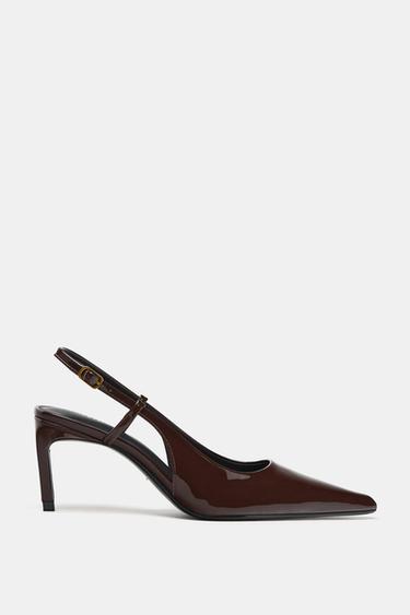 ZAPATO DESTALONADO HEBILLA - Marrón de Zara - Imagen 0