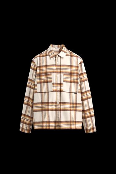 Zara PLAID FLANNEL SHIRT - 089