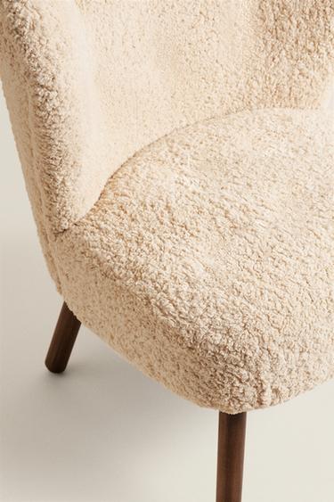 FAUTEUIL TISSU BOUCLÉ BEIGE - Beige foncé de Zara - Image 3