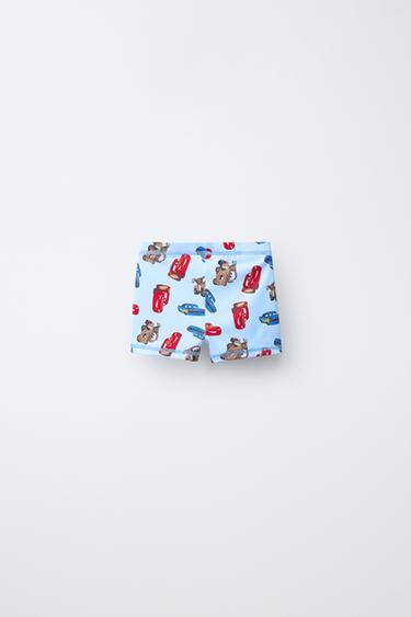 1-6 ANS/ MAILLOT DE BAIN BOXER CARS FLASH MCQUEEN © DISNEY - Bleu de Zara - Image 1