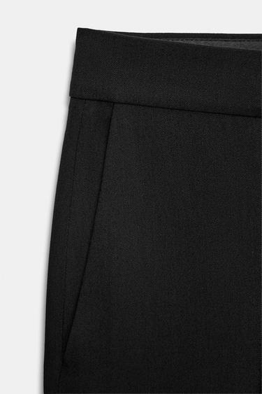 ZW COLLECTION LIMITED EDITION CROPPED FLARE TROUSERS - Black by Zara - Image 9
