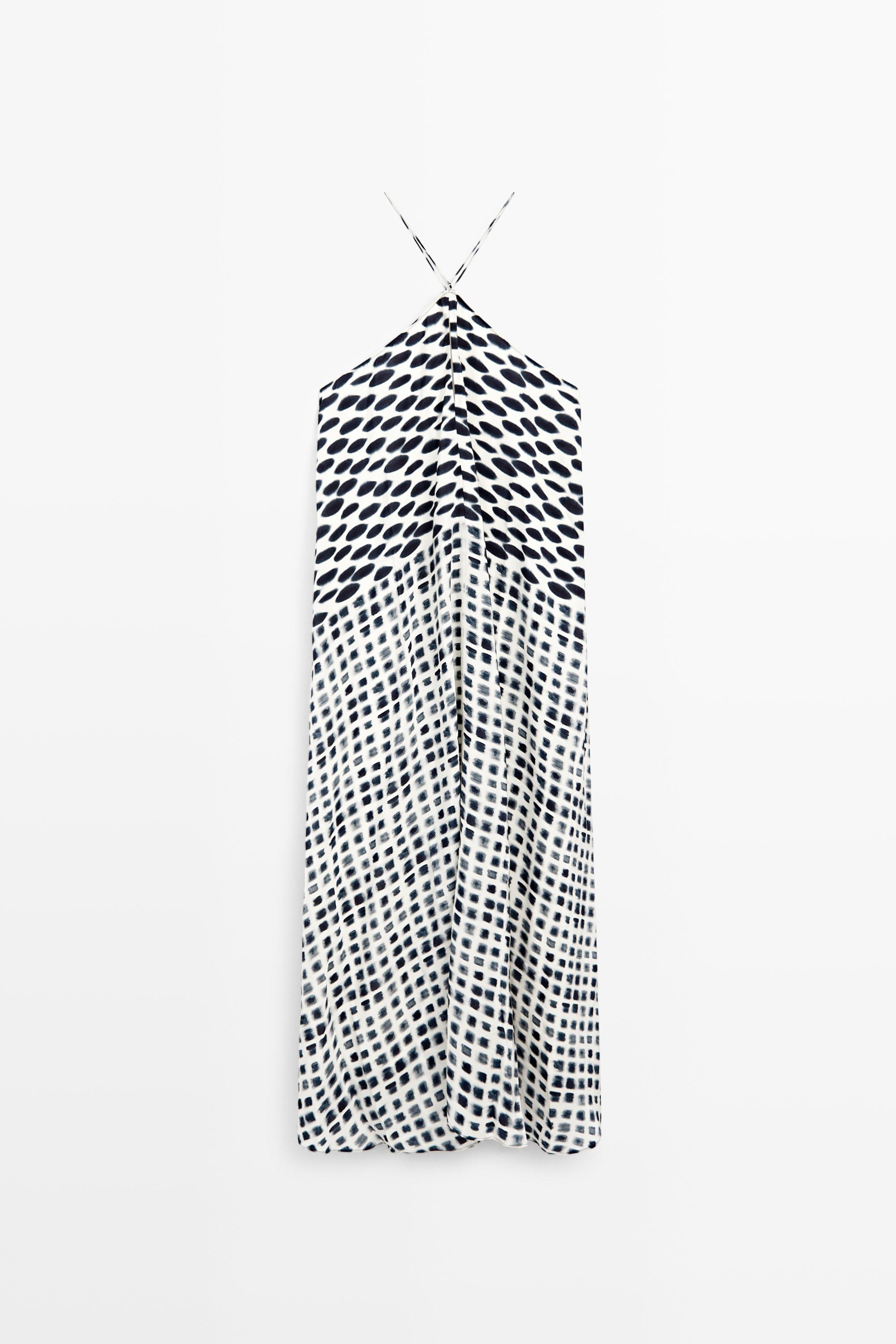 Robe midi évasée imprimée