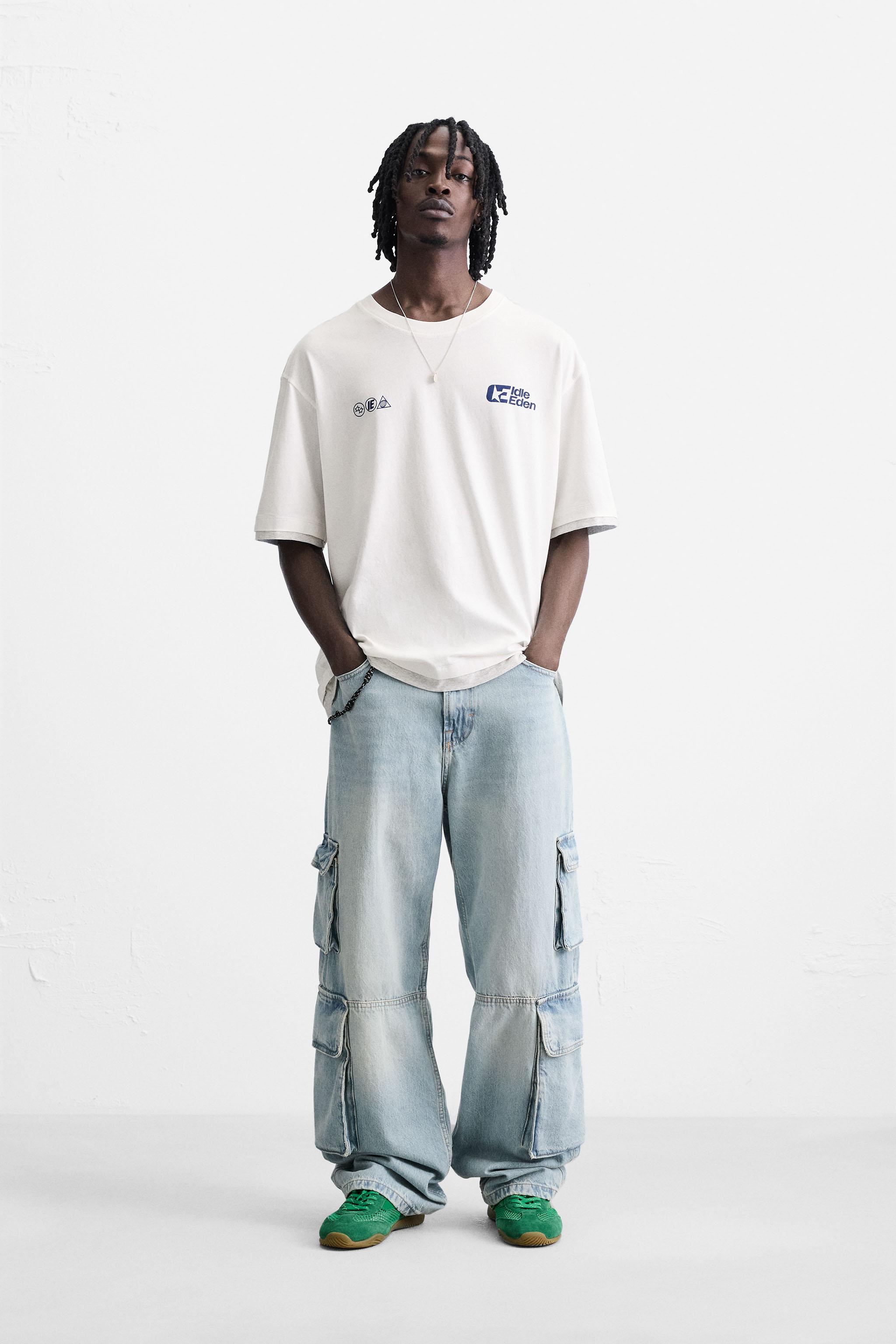 ［ZARA］プリント柄テキスト入りTシャツ プリント柄テキスト入りTシャツ - ホワイト | ZARA Japan / 日本