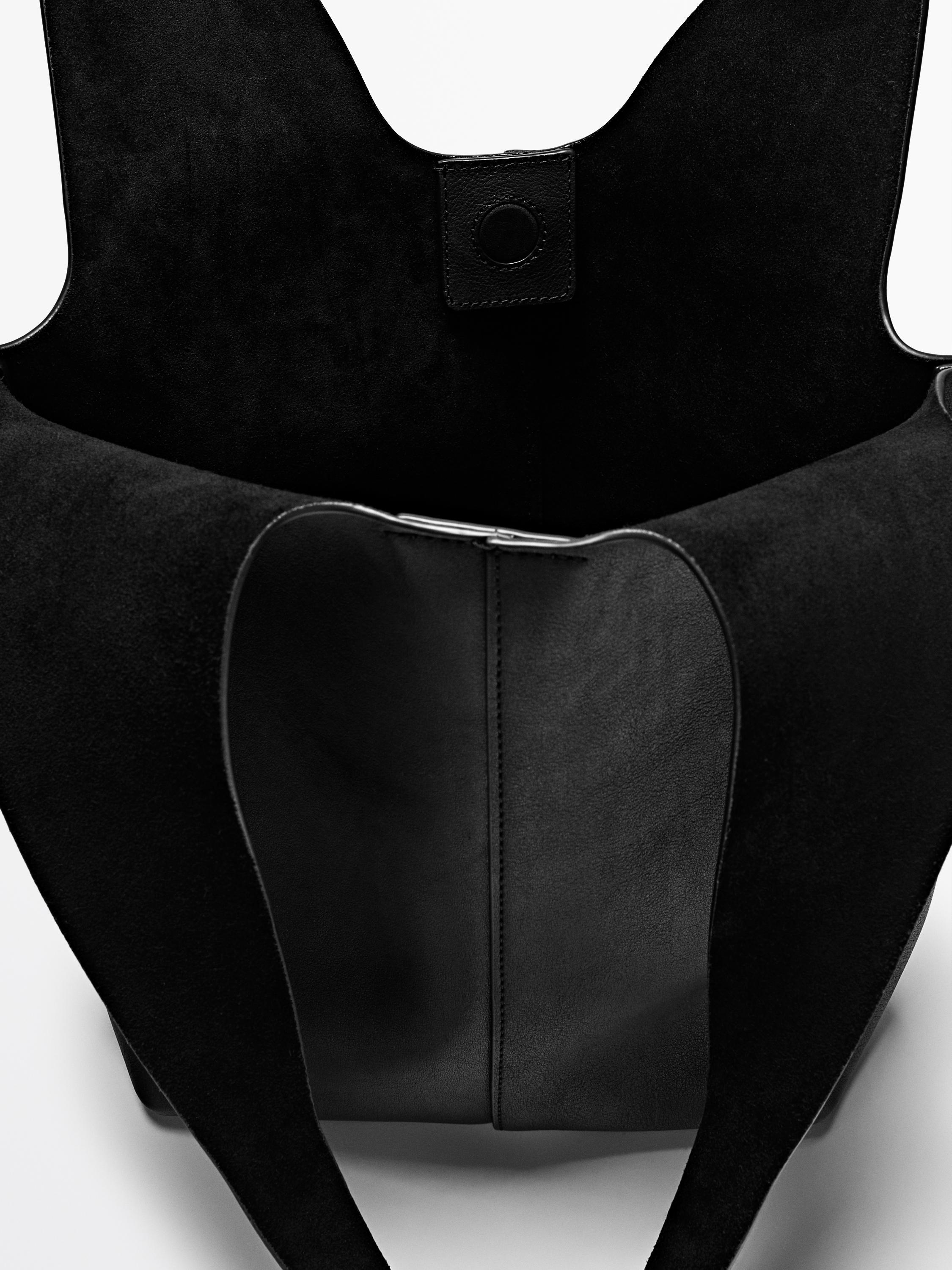 Nappa leather tote bag