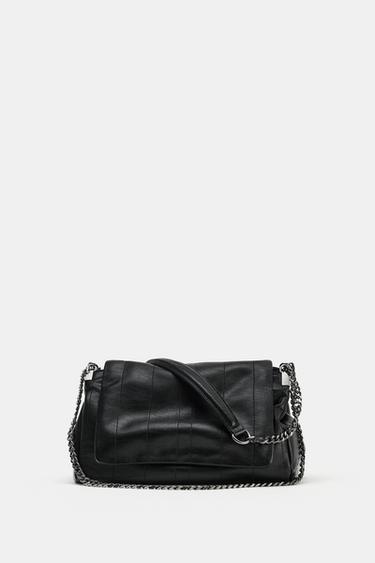 CROSSBODY BAG WITH METAL CHAIN - Black by Zara - Image 0
