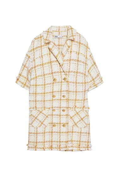 GOLD BUTTON DRESS
