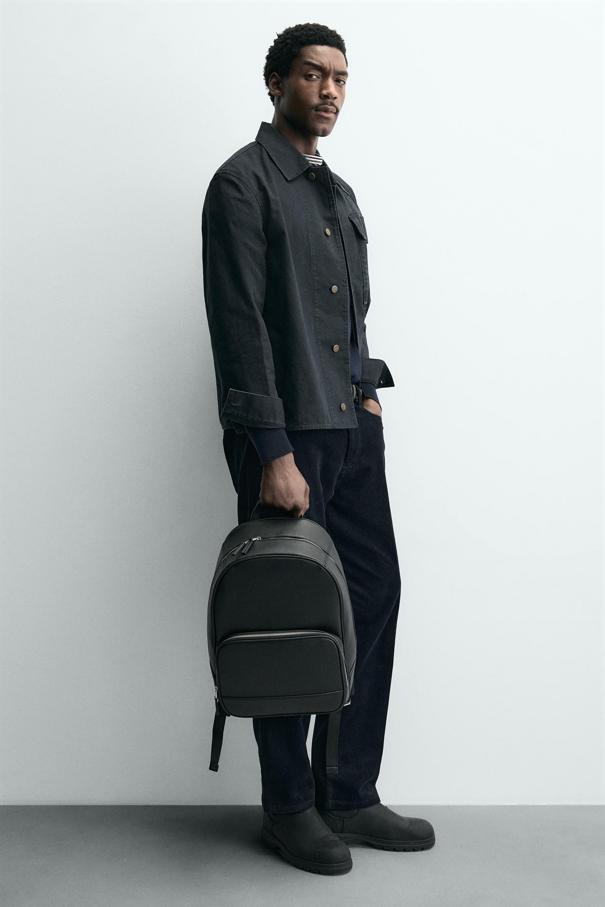 TEXTURED BACKPACK - Black | ZARA South Africa