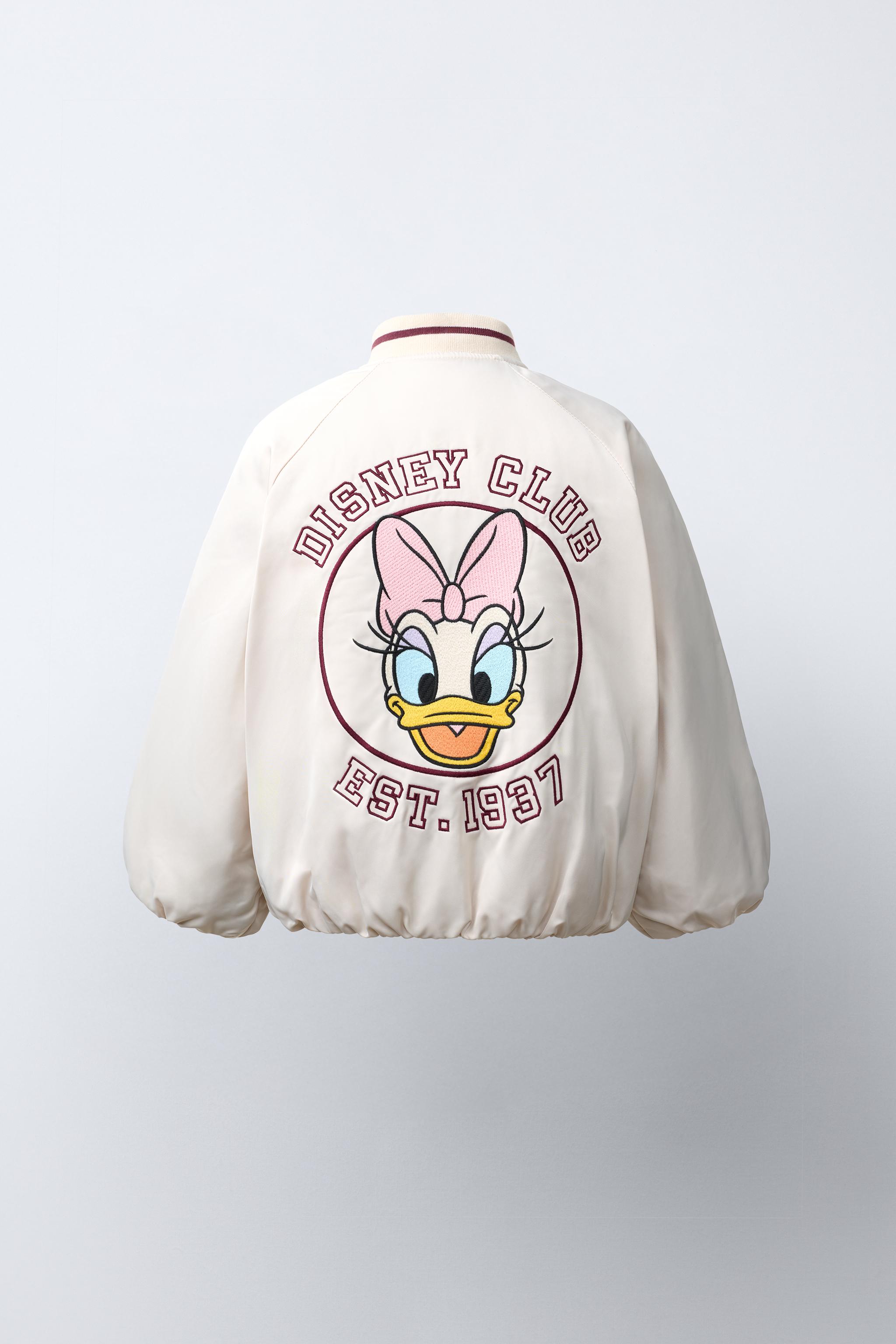 DAISY © DISNEY EMBROIDERED BOMBER JACKET — Ecru