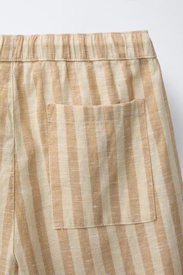 PANTALON DROIT À RAYURES - rayures de Zara - Image 3