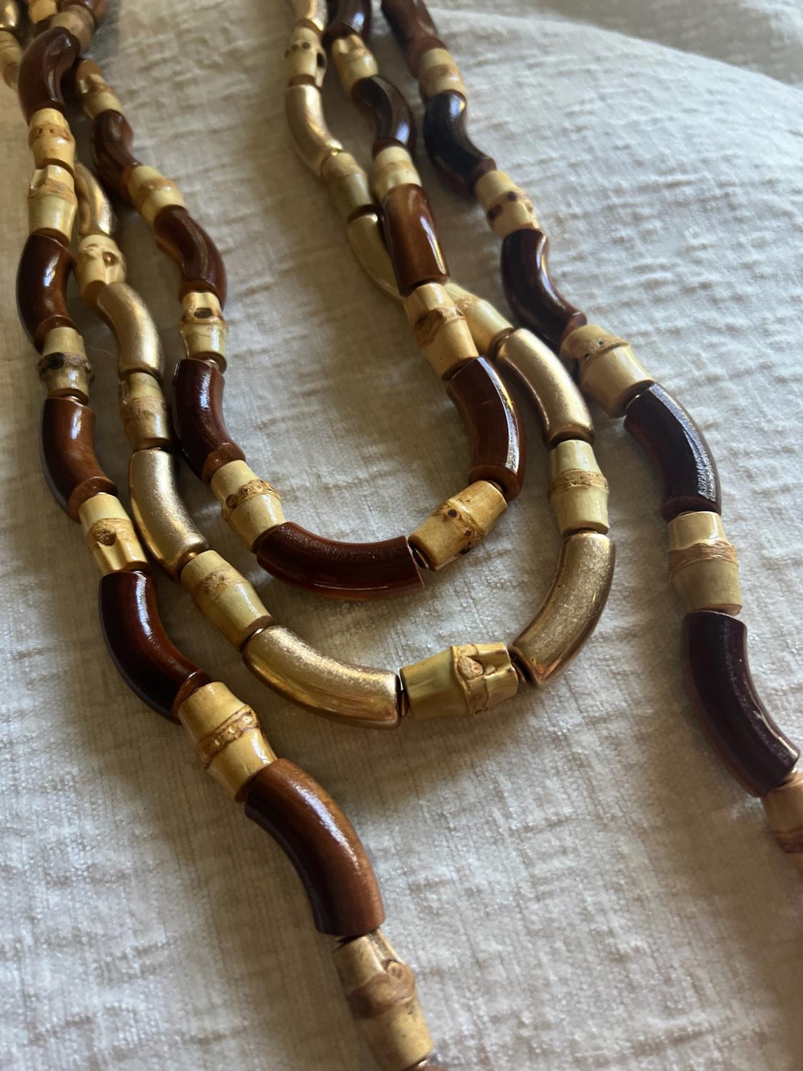 3-PACK OF CONTRAST WOODEN NECKLACES - Image 4