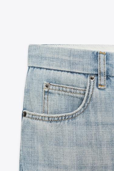 ZW COLLECTION LOW-RISE FLARE JEANS - Light blue by Zara - Image 6