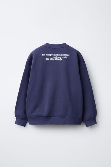 SHAPE PRINT SWEATSHIRT - Blue by Zara - Image 1