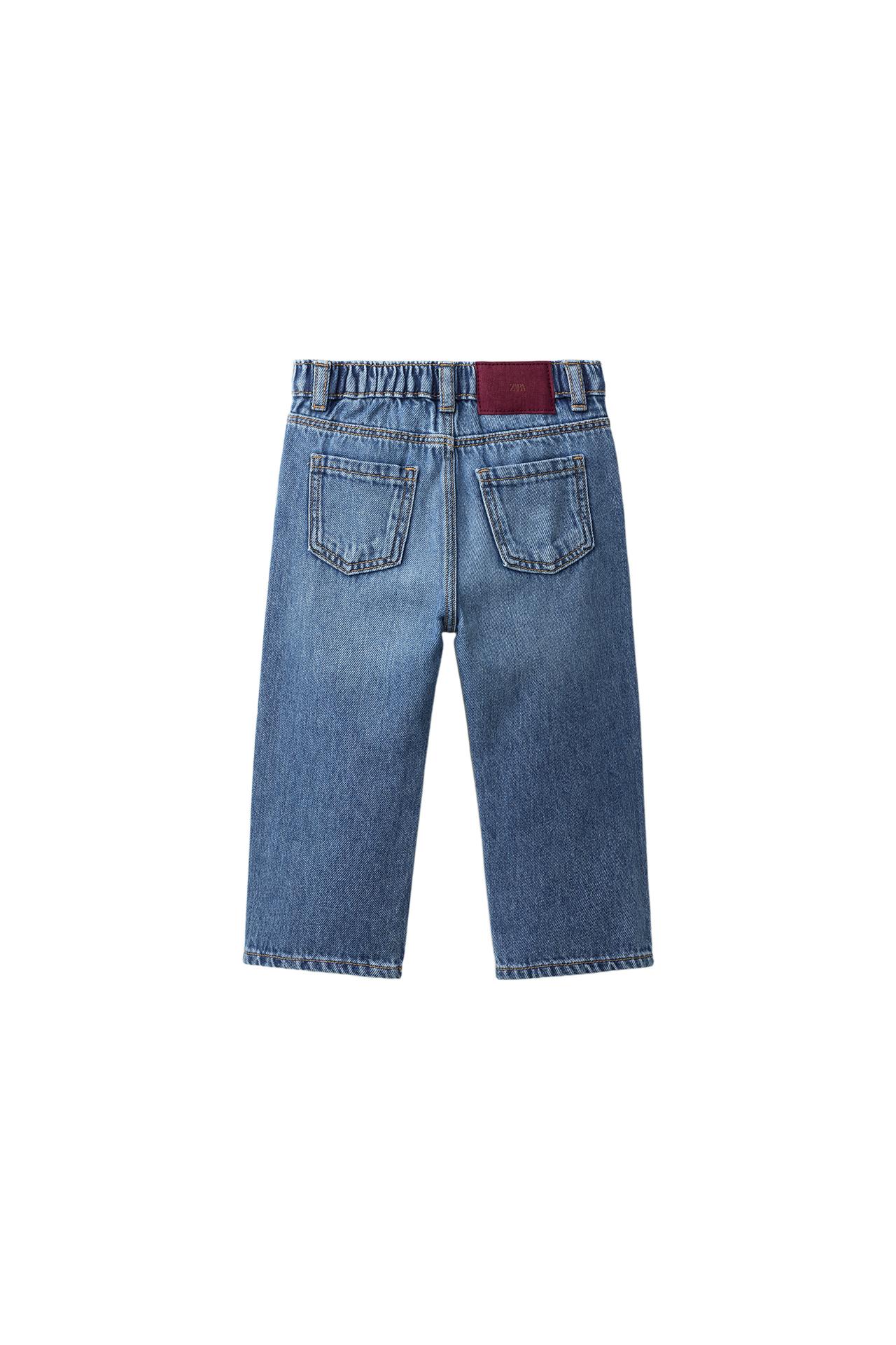 STRAIGHT JEANS — Mid-blue