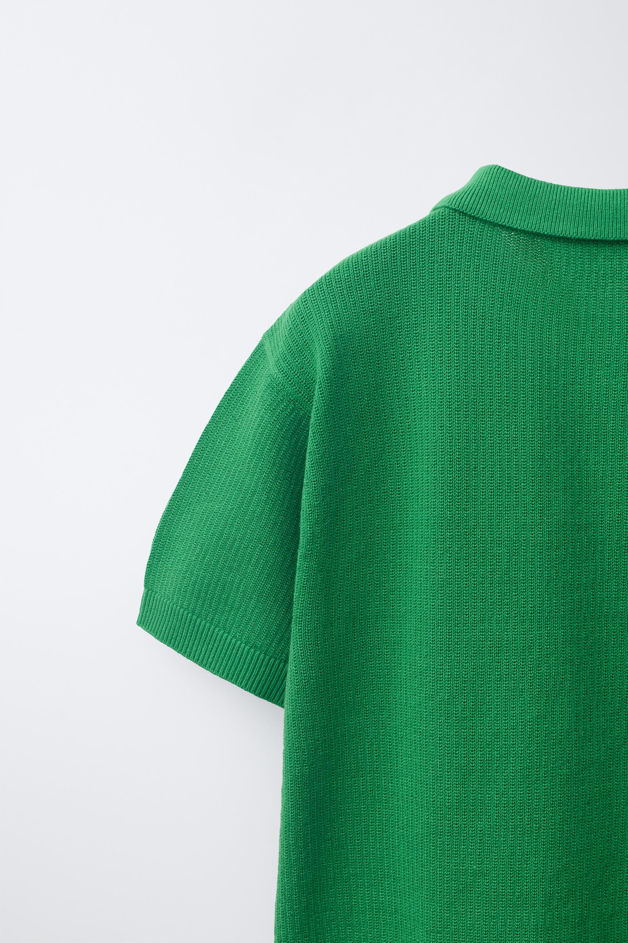 PLAIN TEXTURED POLO SHIRT