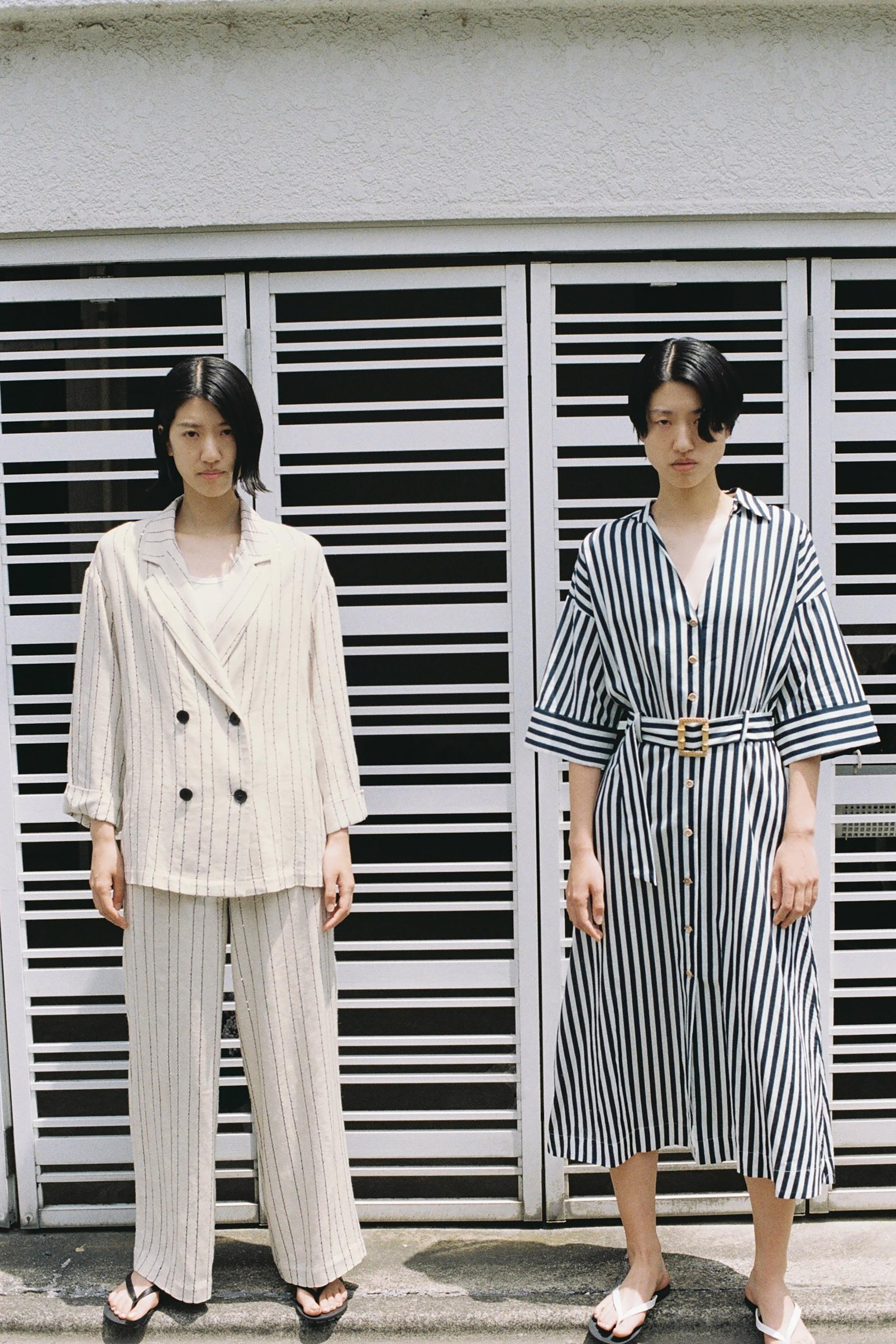 【ZARA】スパンコールストライプ柄パンツ 3526/845/052 org.jpg