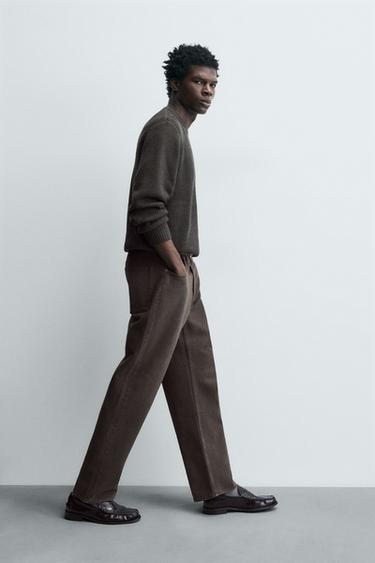ДЖИНСИ STRAIGHT FIT - Коричневий Zara