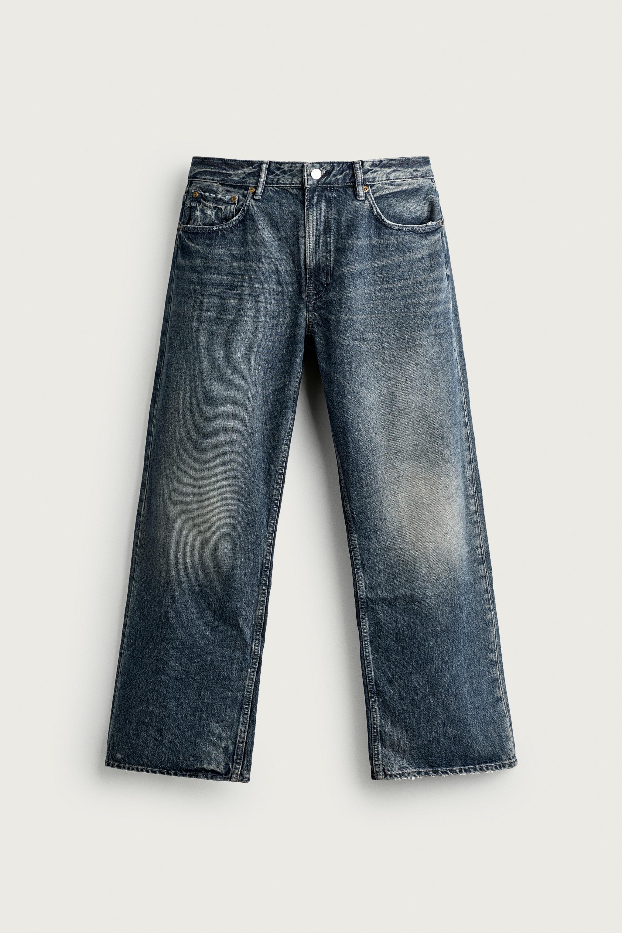 LOOSE FIT JEANS — Navy blue
