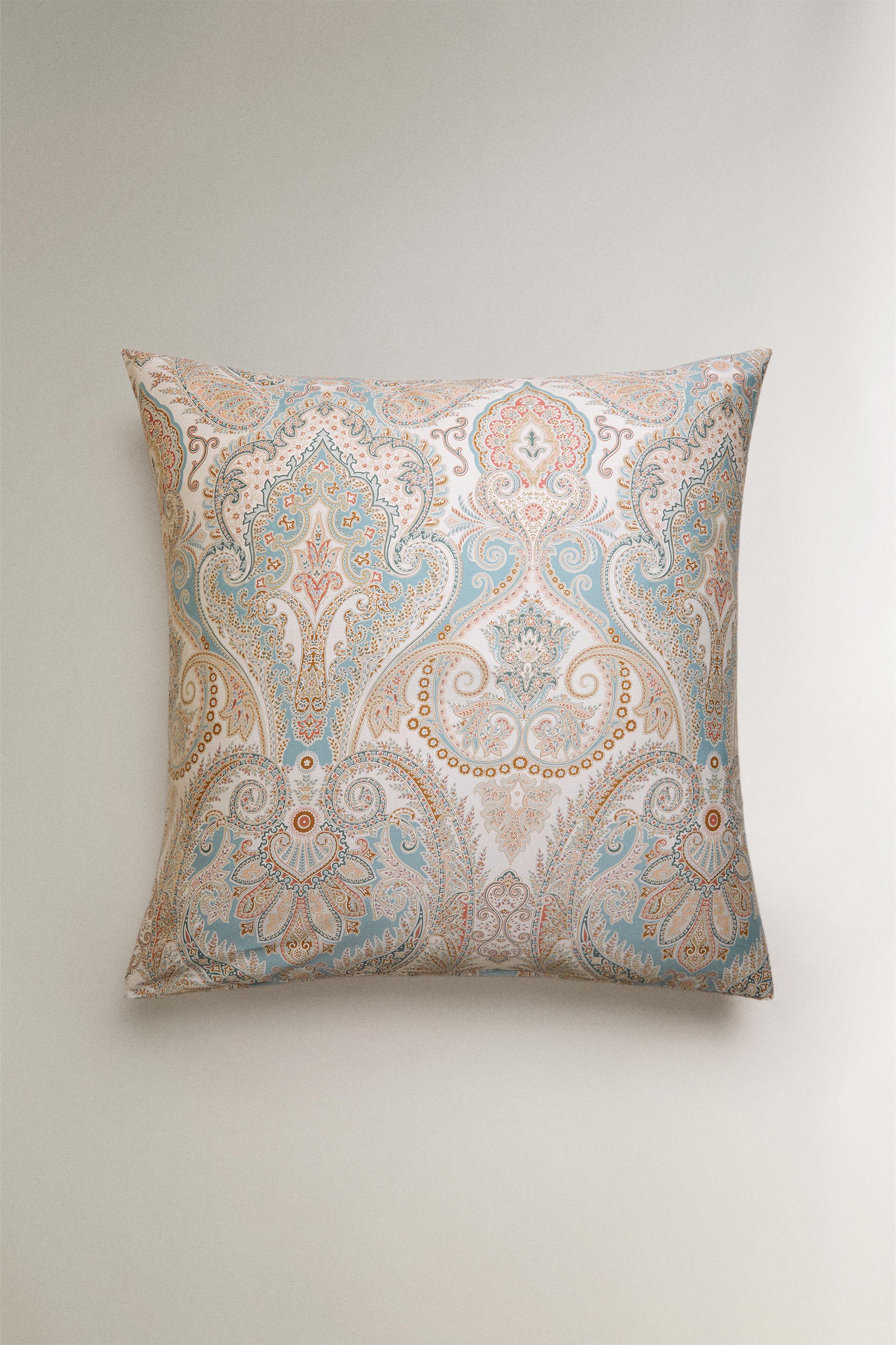 PAISLEY SATEEN PILLOWCASE — Ecru