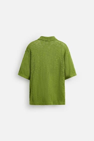IRREGULAR KNIT SHIRT - Pistachio by Zara - Image 8