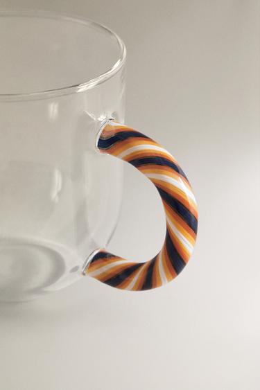 TASSE BOROSILICATE ANSE SPIRALE - Orange de Zara - Image 2