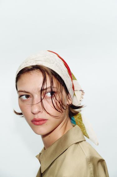 BEADED PRINT BANDANA - Multicoloured by Zara - Image 1