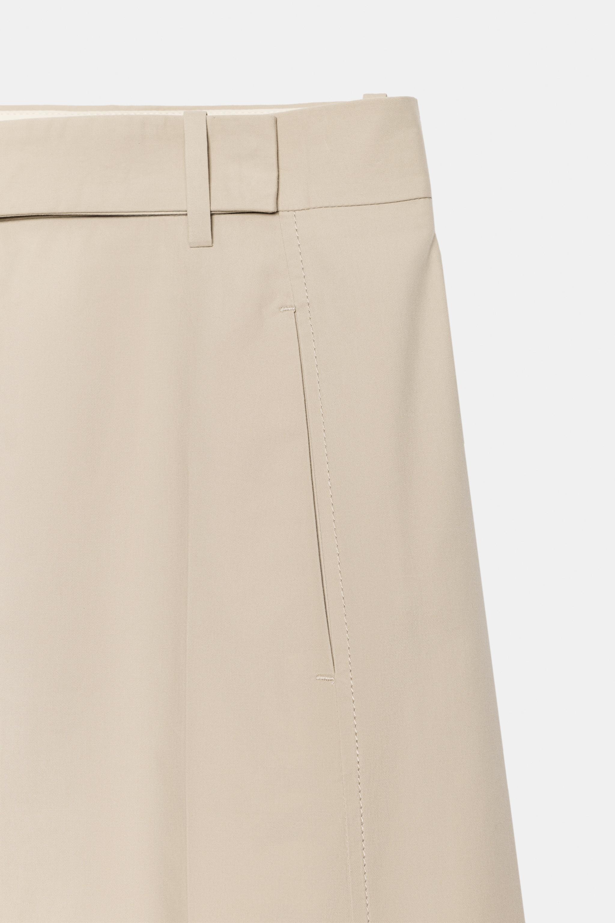 Женские брюки Zara ZW COLLECTION POPLIN PANTS — фото 7