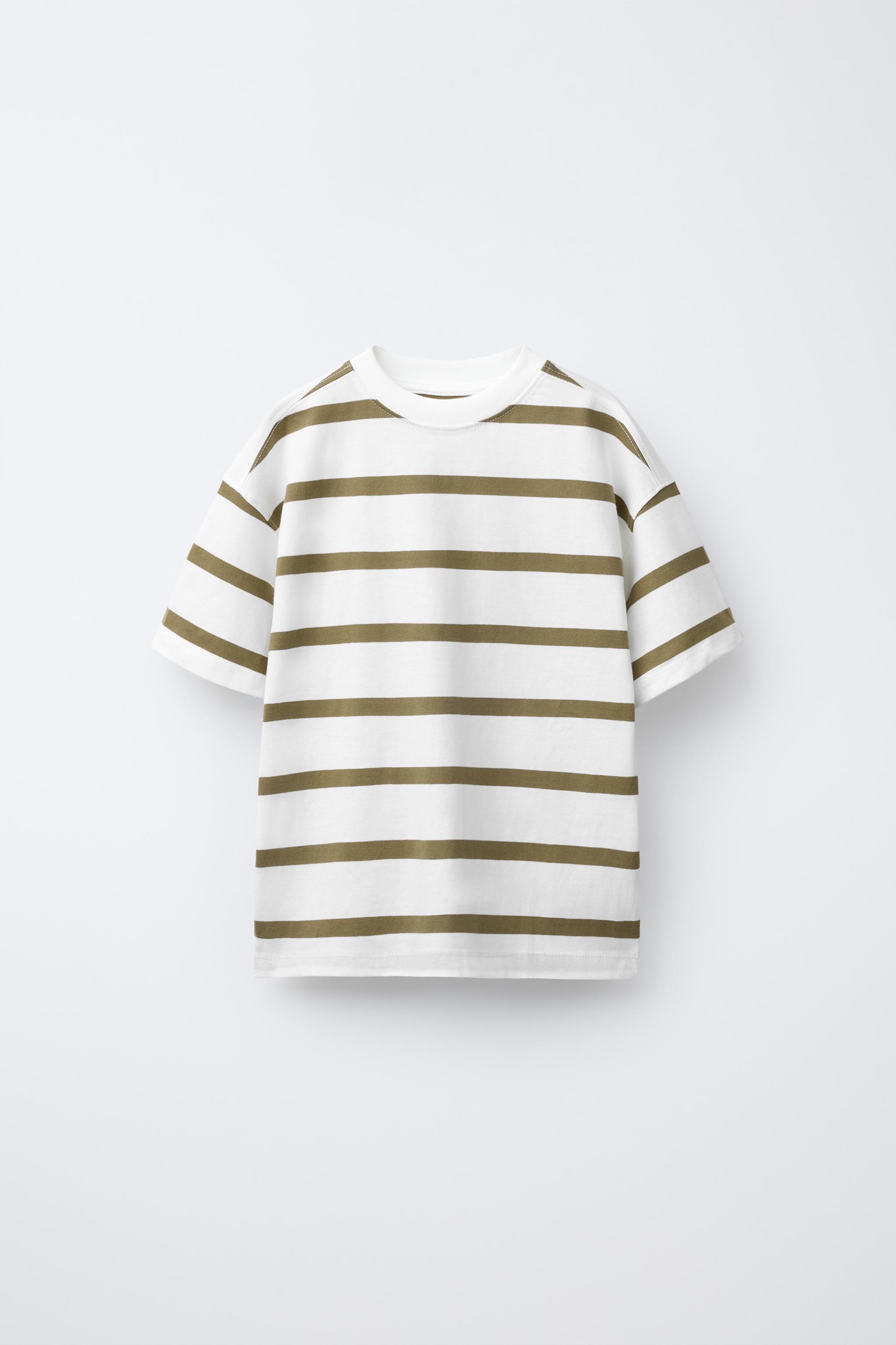 【ZARA】ナンバーストライプTシャツ ホワイト/ネイビーブルー 05048509401-e1.jpg?ts=