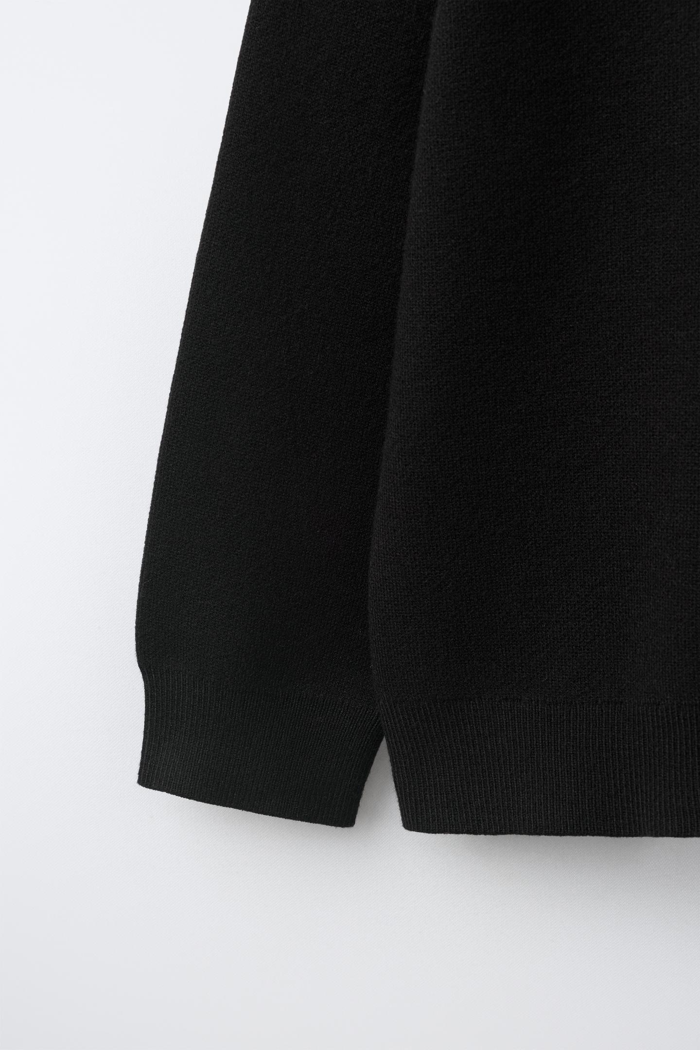 Детский свитер Zara Knit, цвет: Чёрный — фото 4