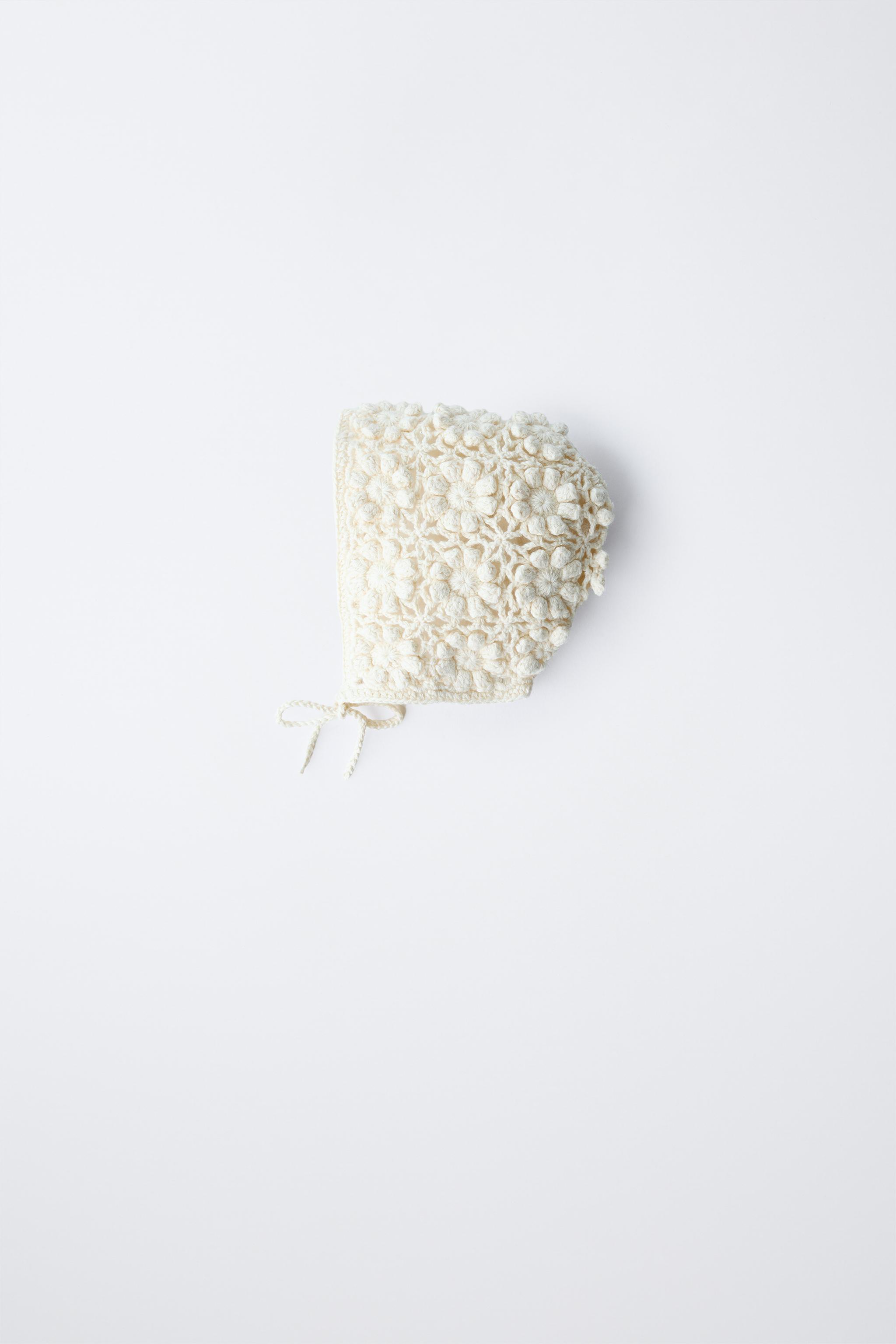 ファッション雑貨・小物その他 STUDIOTABLE : 25SS / CROCHET SCARF BONNET (IVORY) Knitted Convertible Infinity Two-Tone Scarves > Scarves
