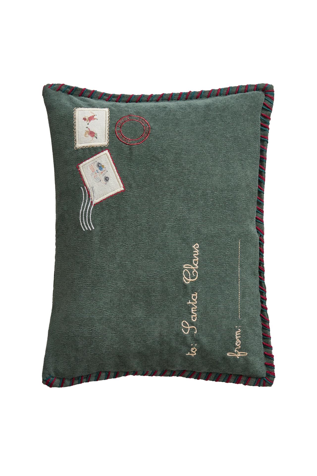 KIDS' CORDUROY CHRISTMAS LETTER CUSHION COVER