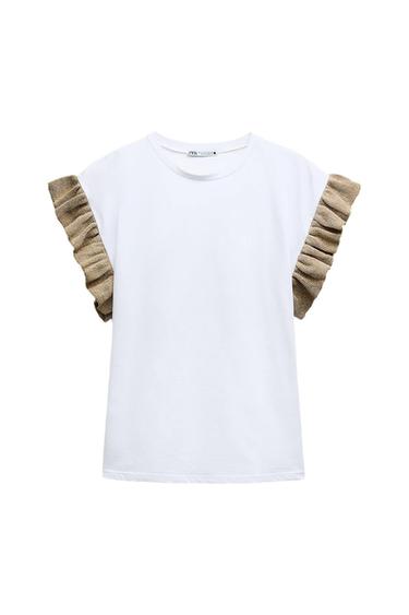 T-SHIRT EMBELLISHED WITH RHINESTONES