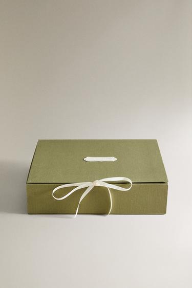 CAJA RECUERDOS BEBÉ - Verde medio de Zara