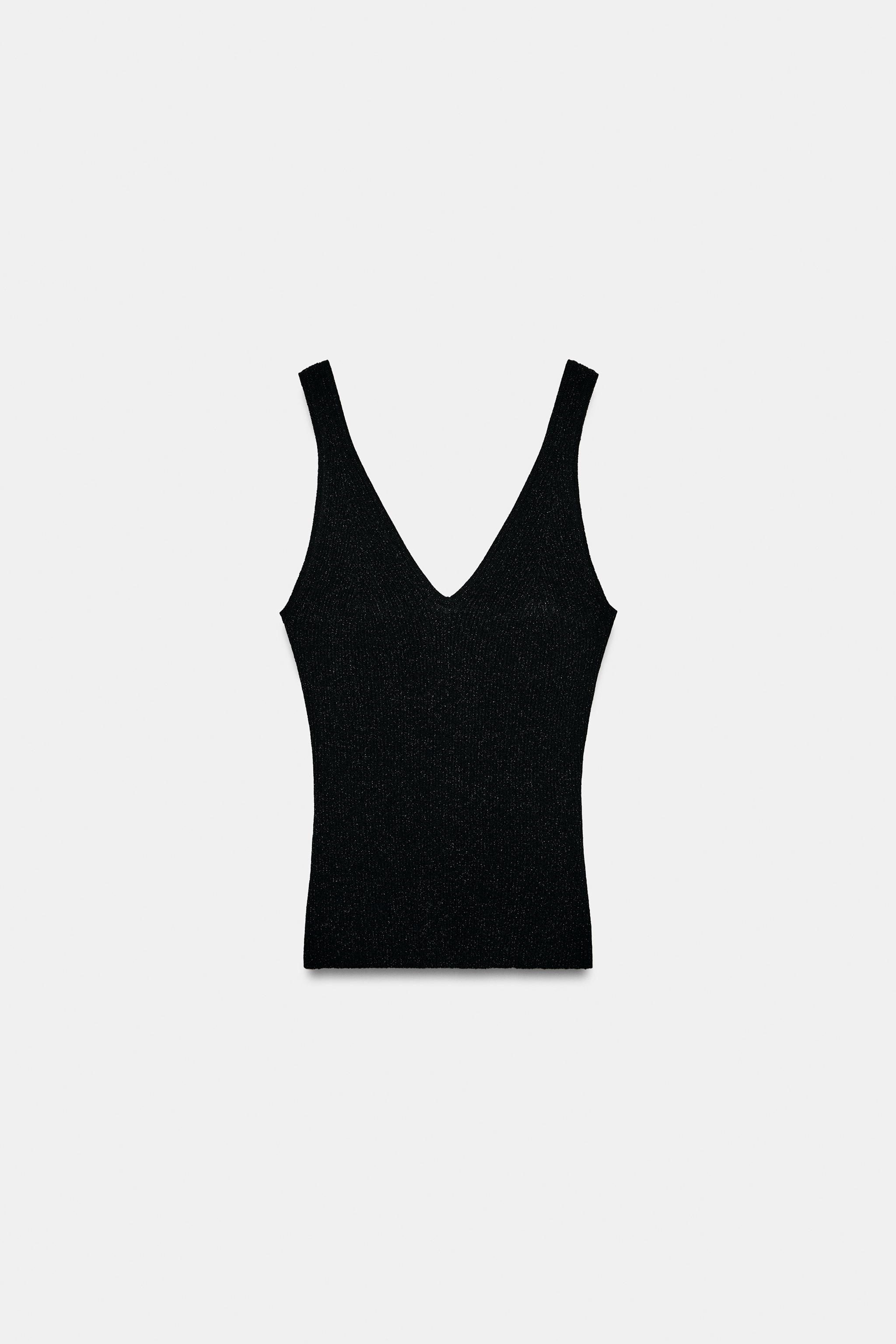 Женские свитеры Zara KNIT STRAP TOP — фото 6