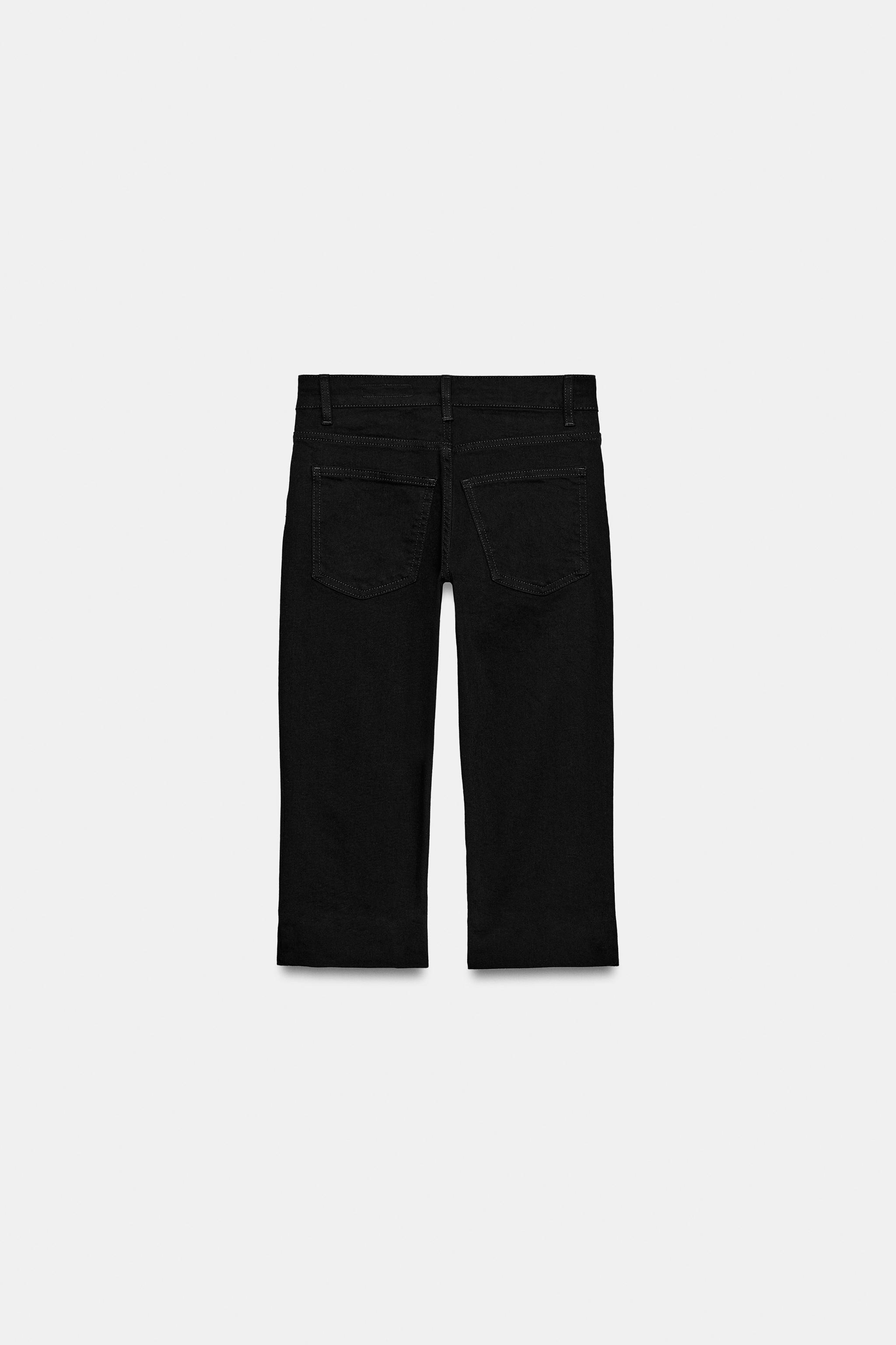 Женские джинсы Zara ZW COLLECTION MID-RISE CAPRI JEANS — фото 6