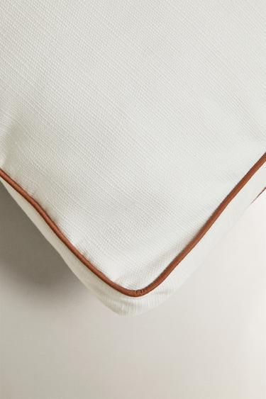 BACK CUSHION WITH PIPING - Ecru by Zara - Image 1