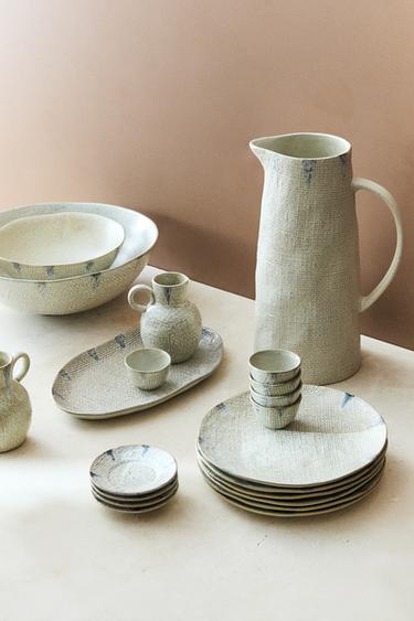 TEXTURED STONEWARE TABLEWARE - Yellow by Zara